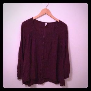 Tokyo Darling maroon top